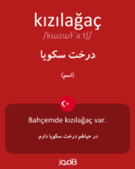  تصویر kızılağaç - دیکشنری انگلیسی بیاموز