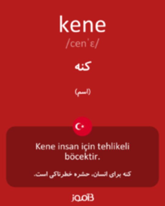  تصویر kene - دیکشنری انگلیسی بیاموز