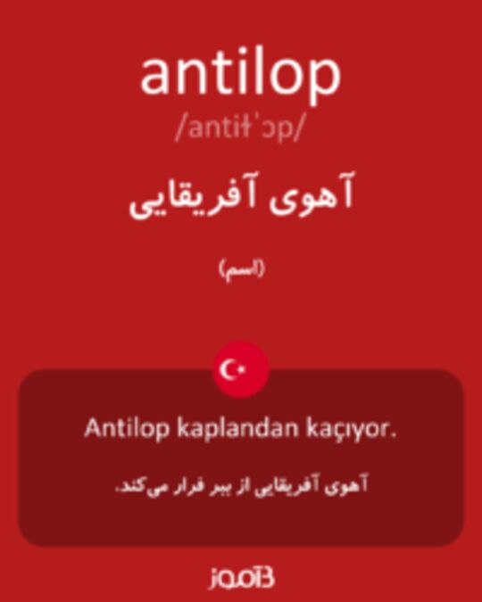  تصویر antilop - دیکشنری انگلیسی بیاموز