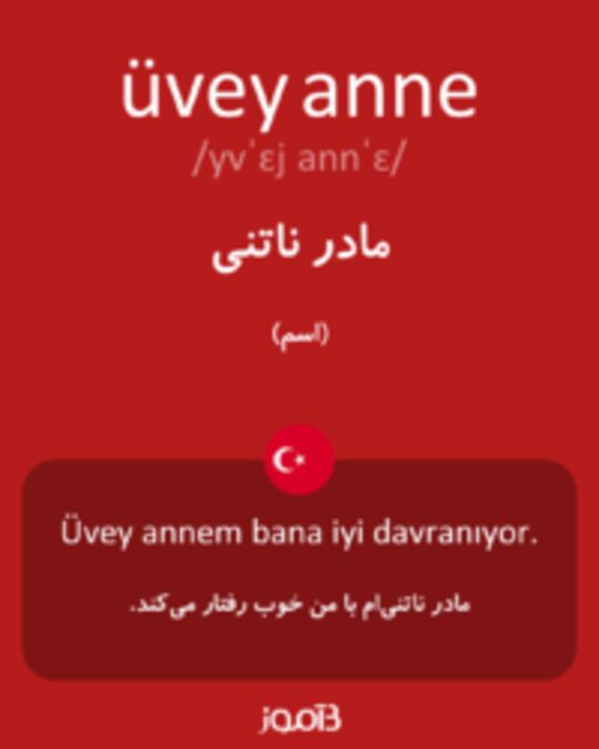  تصویر üvey anne - دیکشنری انگلیسی بیاموز