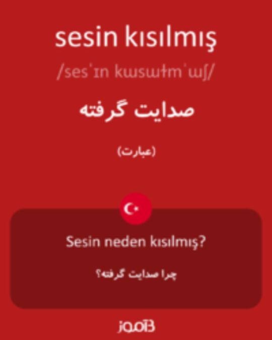  تصویر sesin kısılmış - دیکشنری انگلیسی بیاموز