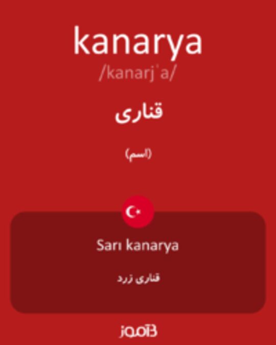  تصویر kanarya - دیکشنری انگلیسی بیاموز