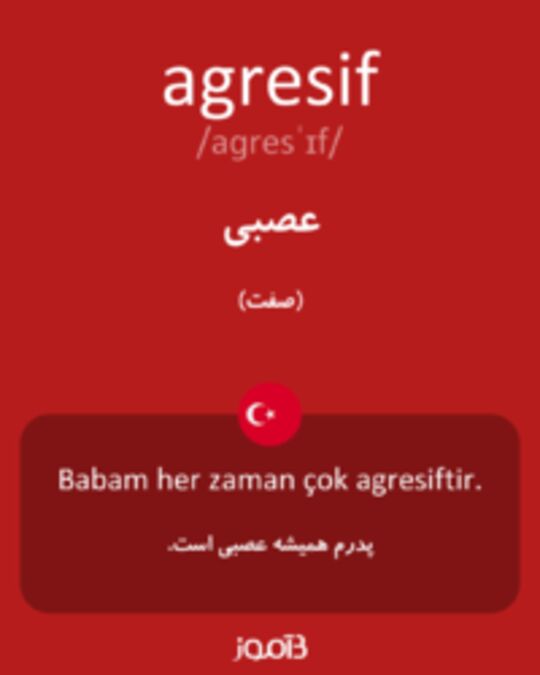  تصویر agresif - دیکشنری انگلیسی بیاموز