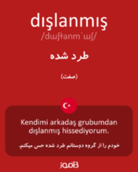  تصویر dışlanmış - دیکشنری انگلیسی بیاموز