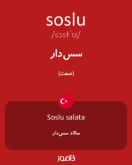  تصویر soslu - دیکشنری انگلیسی بیاموز