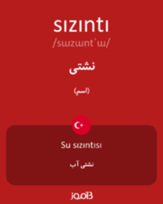  تصویر sızıntı - دیکشنری انگلیسی بیاموز