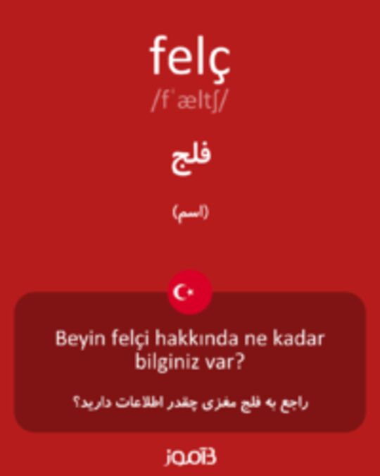  تصویر felç - دیکشنری انگلیسی بیاموز