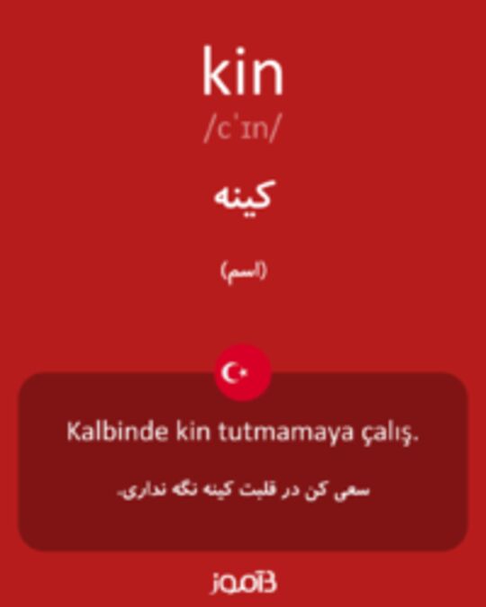  تصویر kin - دیکشنری انگلیسی بیاموز