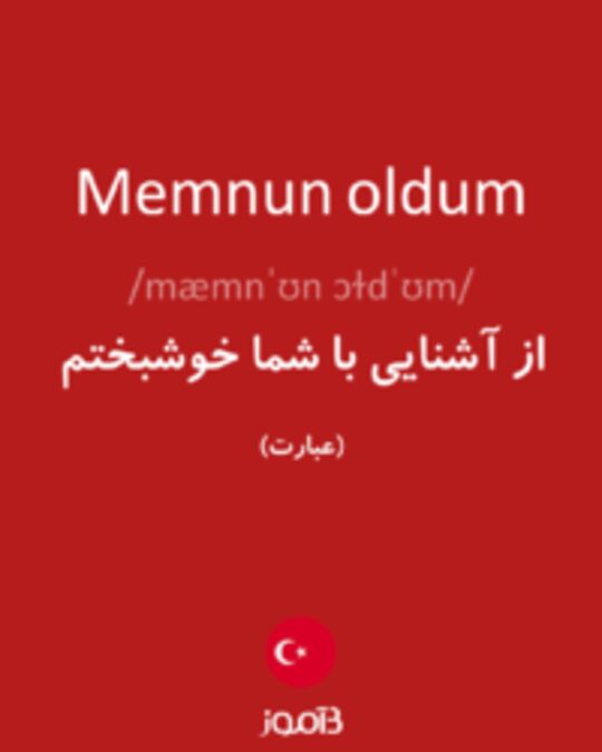  تصویر Memnun oldum - دیکشنری انگلیسی بیاموز