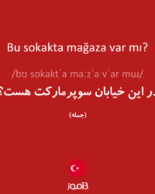  تصویر Bu sokakta mağaza var mı? - دیکشنری انگلیسی بیاموز