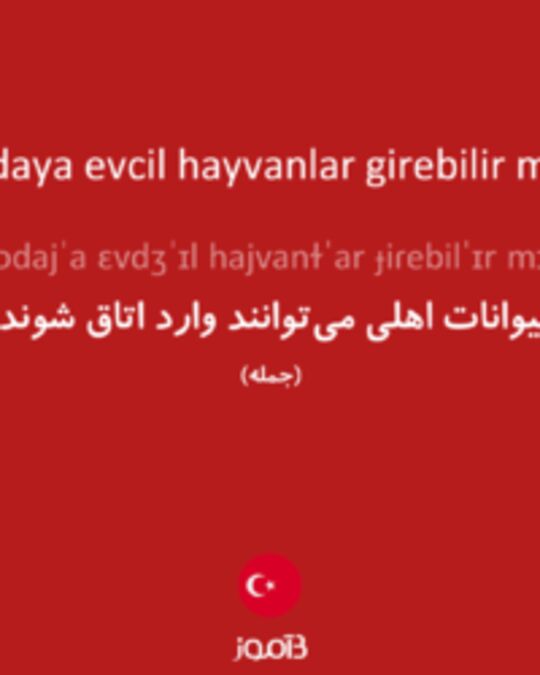  تصویر Odaya evcil hayvanlar girebilir mi? - دیکشنری انگلیسی بیاموز