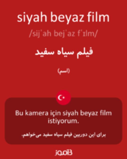  تصویر siyah beyaz film - دیکشنری انگلیسی بیاموز