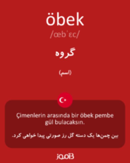  تصویر öbek - دیکشنری انگلیسی بیاموز