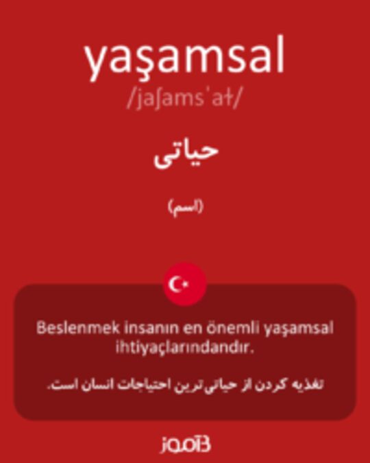  تصویر yaşamsal - دیکشنری انگلیسی بیاموز