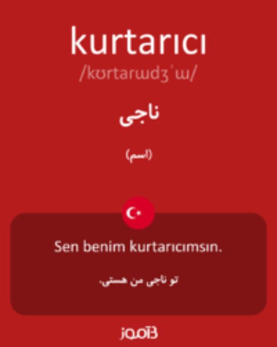  تصویر kurtarıcı - دیکشنری انگلیسی بیاموز