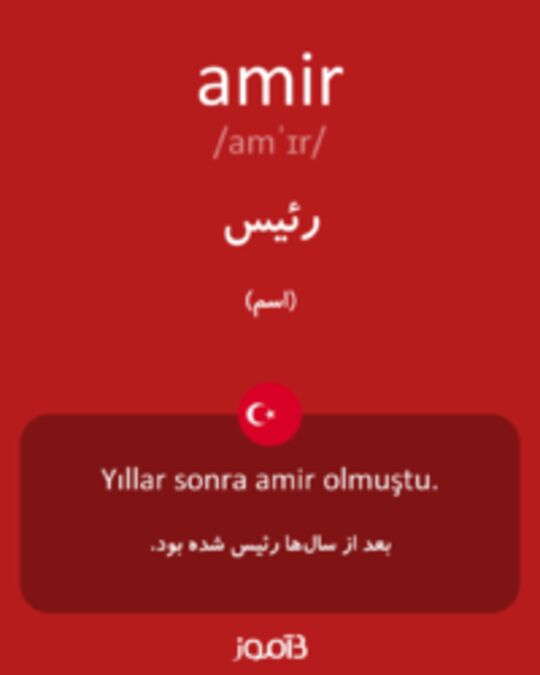  تصویر amir - دیکشنری انگلیسی بیاموز