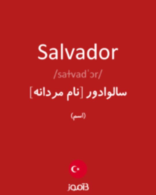  تصویر Salvador - دیکشنری انگلیسی بیاموز