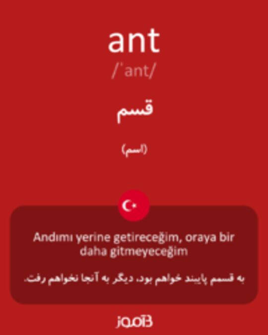  تصویر ant - دیکشنری انگلیسی بیاموز