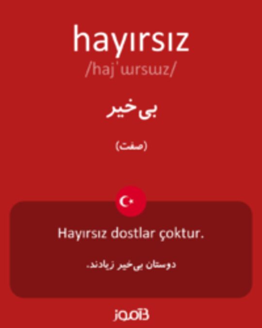  تصویر hayırsız - دیکشنری انگلیسی بیاموز