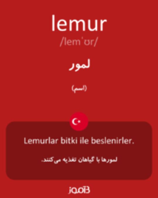  تصویر lemur - دیکشنری انگلیسی بیاموز