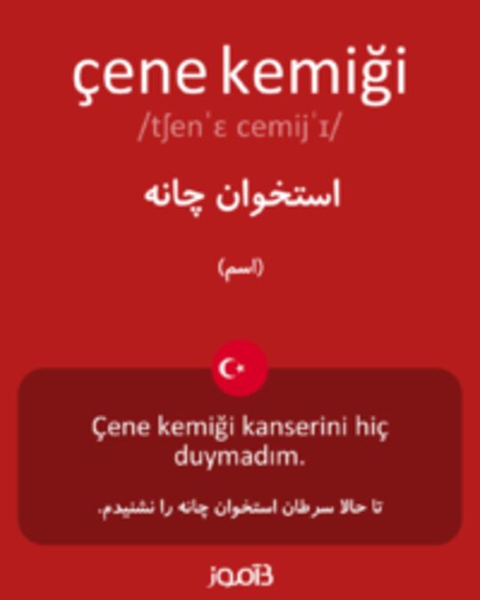  تصویر çene kemiği - دیکشنری انگلیسی بیاموز