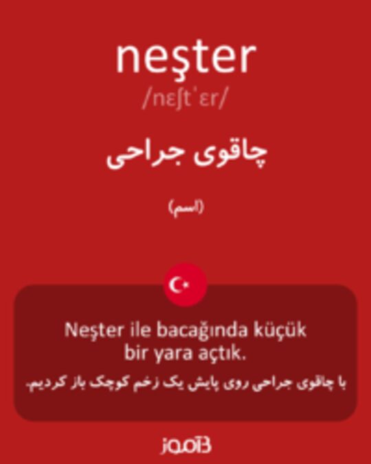  تصویر neşter - دیکشنری انگلیسی بیاموز