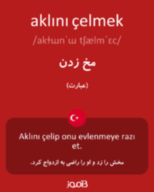  تصویر aklını çelmek - دیکشنری انگلیسی بیاموز