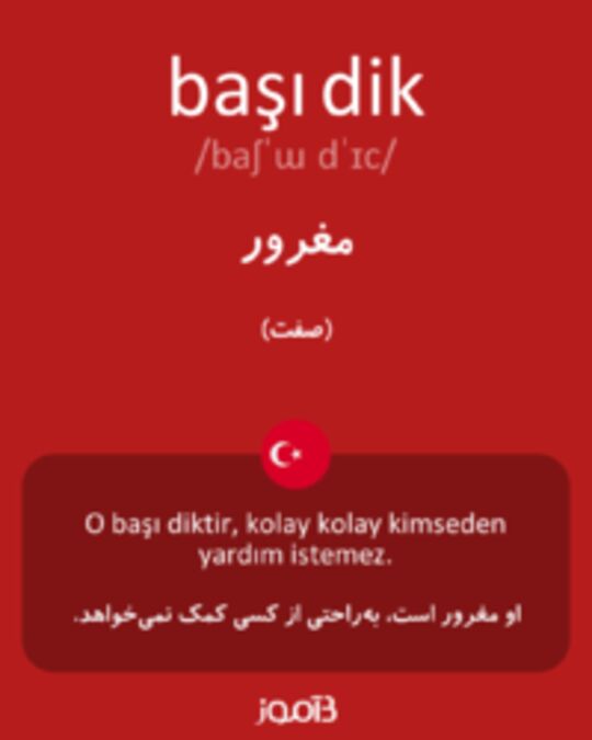  تصویر başı dik - دیکشنری انگلیسی بیاموز