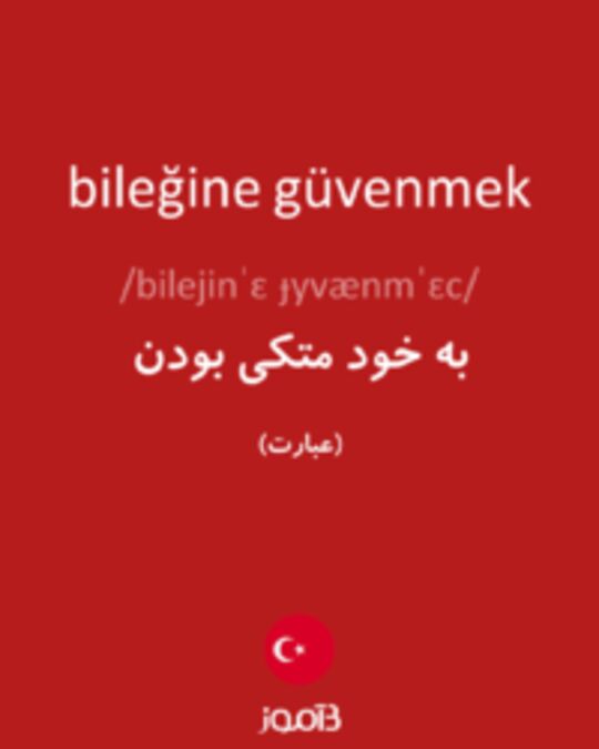  تصویر bileğine güvenmek - دیکشنری انگلیسی بیاموز