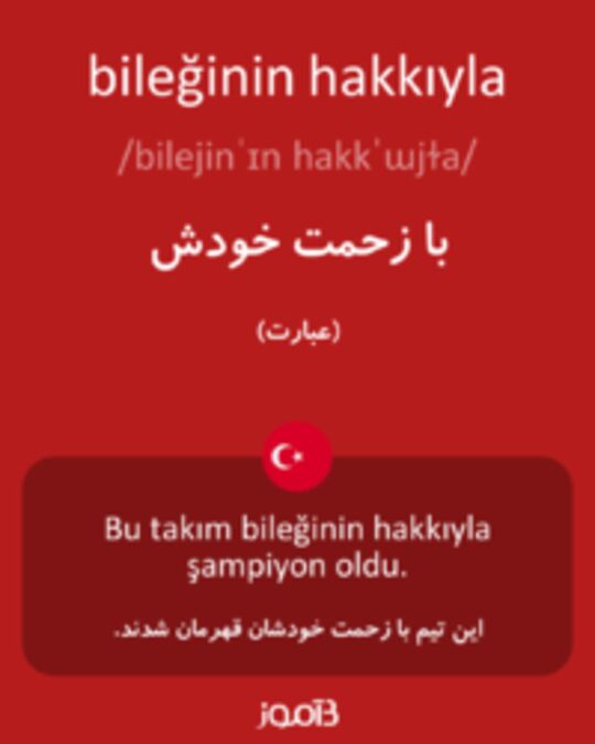  تصویر bileğinin hakkıyla - دیکشنری انگلیسی بیاموز