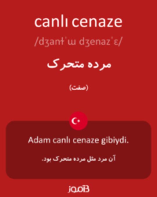  تصویر canlı cenaze - دیکشنری انگلیسی بیاموز