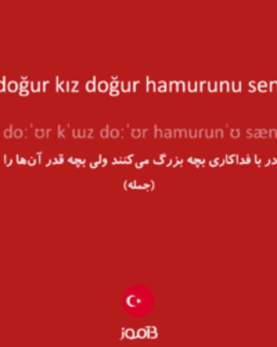  تصویر oğlan doğur kız doğur hamurunu sen yoğur - دیکشنری انگلیسی بیاموز