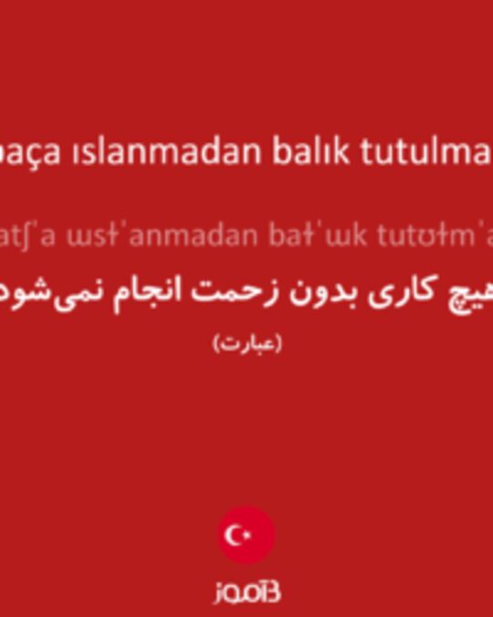  تصویر paça ıslanmadan balık tutulmaz - دیکشنری انگلیسی بیاموز