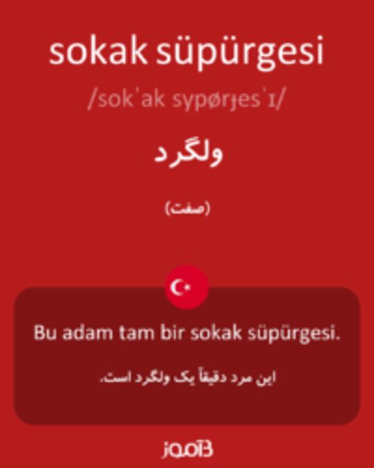  تصویر sokak süpürgesi - دیکشنری انگلیسی بیاموز