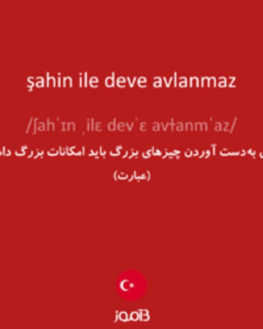  تصویر şahin ile deve avlanmaz - دیکشنری انگلیسی بیاموز