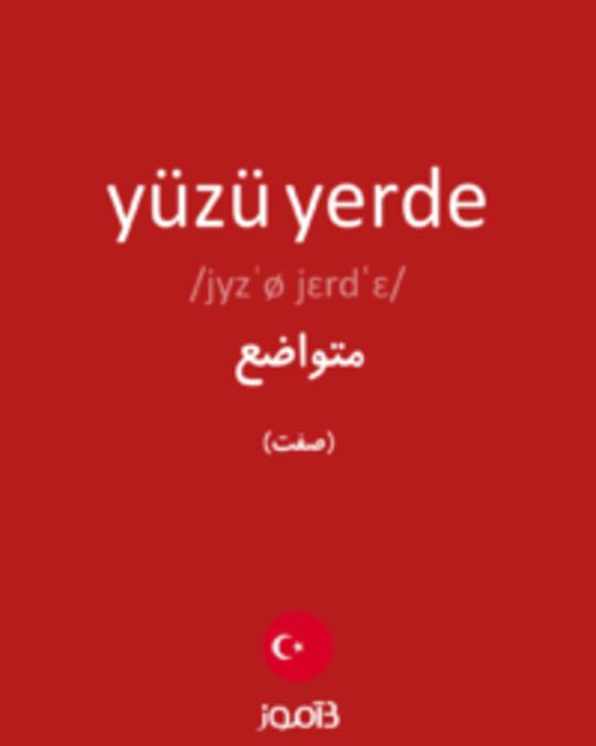  تصویر yüzü yerde - دیکشنری انگلیسی بیاموز