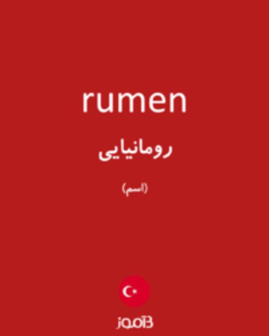  تصویر rumen - دیکشنری انگلیسی بیاموز