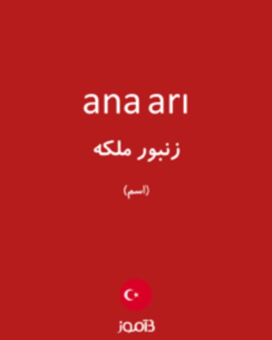  تصویر ana arı - دیکشنری انگلیسی بیاموز