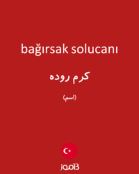  تصویر bağırsak solucanı - دیکشنری انگلیسی بیاموز