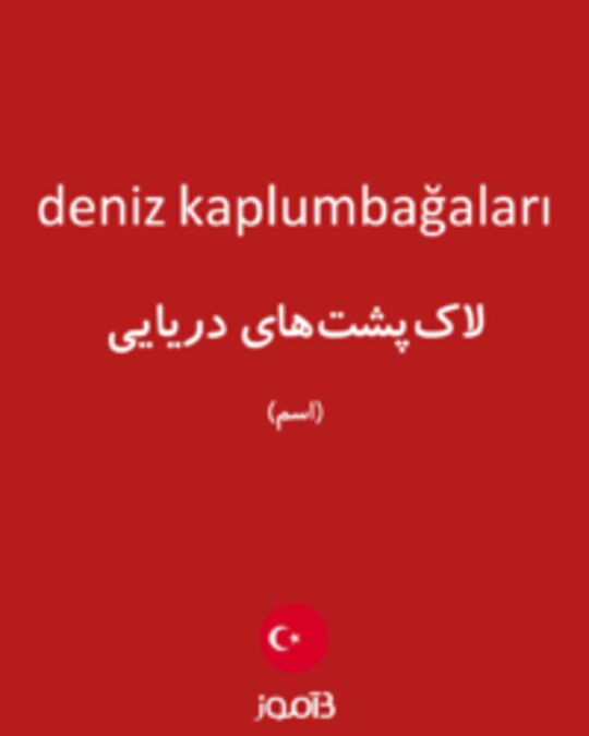  تصویر deniz kaplumbağaları - دیکشنری انگلیسی بیاموز