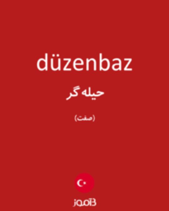  تصویر düzenbaz - دیکشنری انگلیسی بیاموز