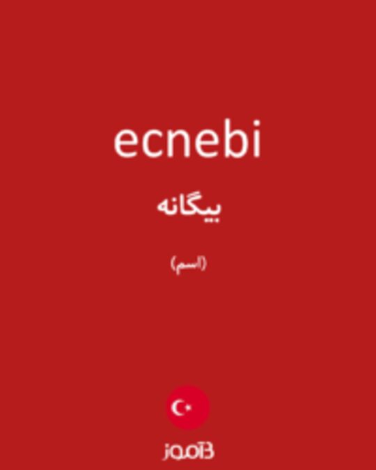  تصویر ecnebi - دیکشنری انگلیسی بیاموز