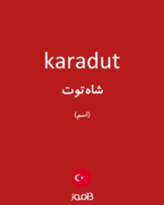  تصویر karadut - دیکشنری انگلیسی بیاموز