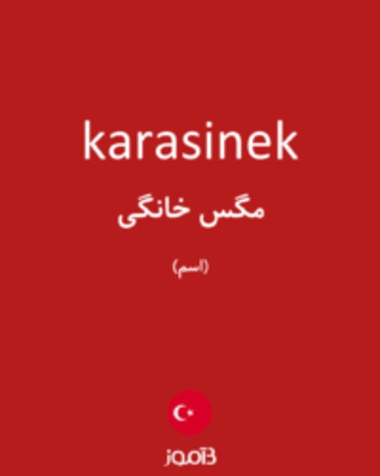  تصویر karasinek - دیکشنری انگلیسی بیاموز