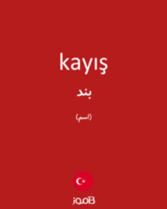  تصویر kayış - دیکشنری انگلیسی بیاموز