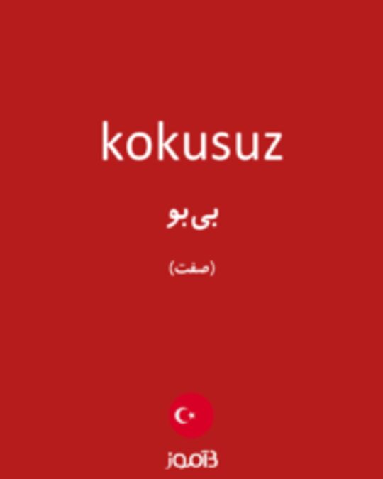  تصویر kokusuz - دیکشنری انگلیسی بیاموز