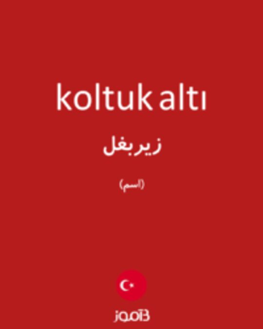  تصویر koltuk altı - دیکشنری انگلیسی بیاموز