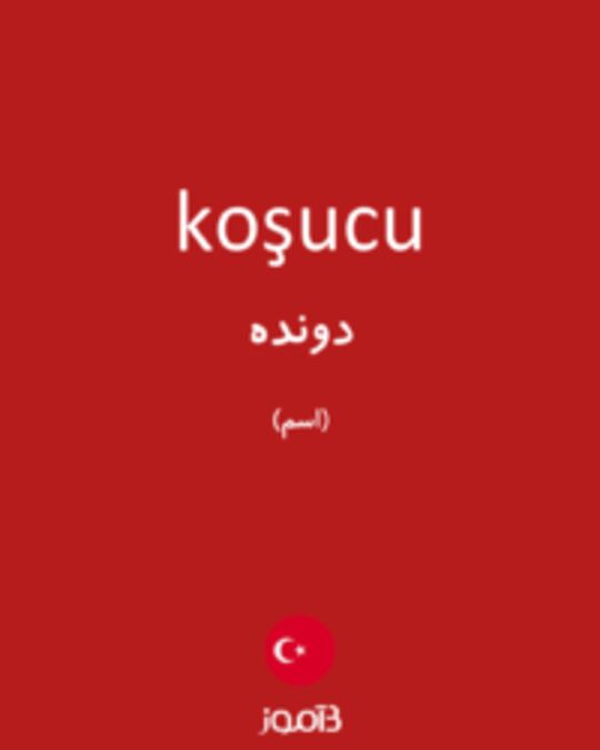  تصویر koşucu - دیکشنری انگلیسی بیاموز