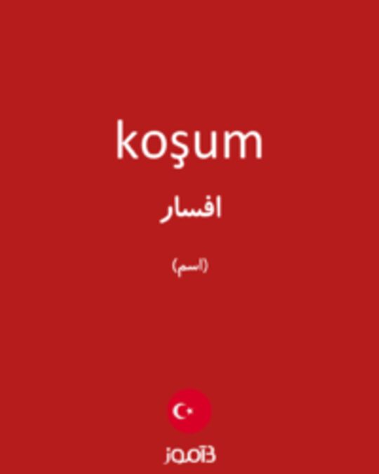  تصویر koşum - دیکشنری انگلیسی بیاموز