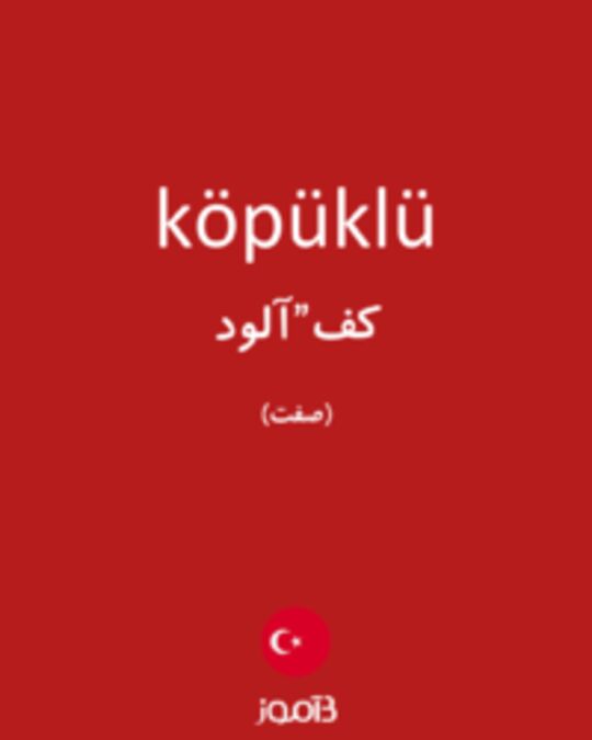  تصویر köpüklü - دیکشنری انگلیسی بیاموز